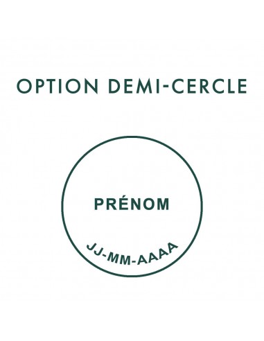 Option demi-cercle en ligne des produits 