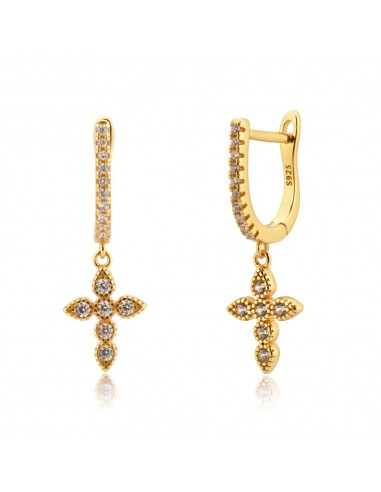 Boucles D'Oreilles Croix Pendante 2024