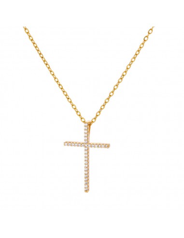 Collier Croix Pierre Zirconium 50% de réduction en Octobre 2024