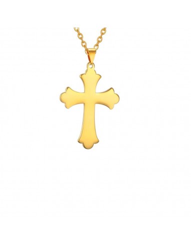 Collier Croix Orthodoxe Sans Motif de France