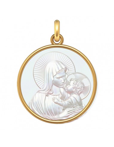 Médaille Vierge à l'enfant s'inspire de l'anatomie humaine