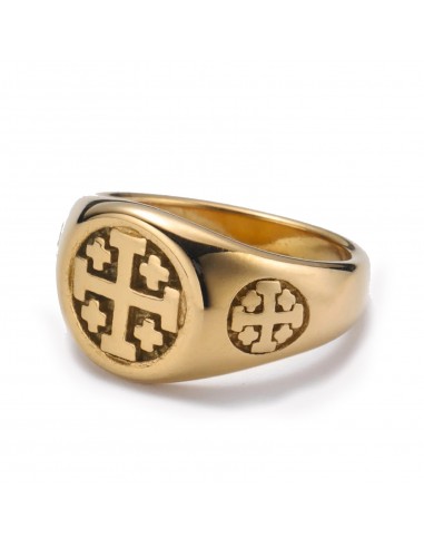 Jerusalem Cross Ring Gold JUSQU'A -70%! 