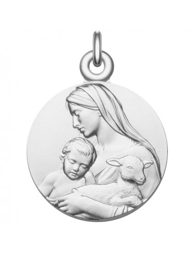 Médaille Vierge à l'Enfant et l'Agneau en ligne des produits 