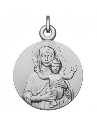 Médaille Vierge à l'Enfant bénissant Pour