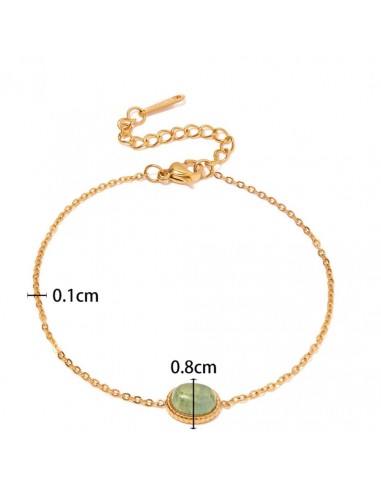 Spring : Bracelet fin en aventurine naturelle - Un bijou sublimé par la beauté de la pierre Vous souhaitez 