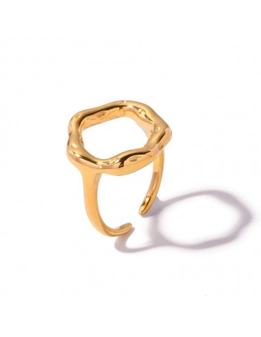 Cercle d’or : Bague ajustable martelée votre