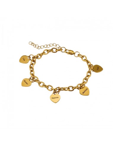 Charms : Bracelet multi charms personnalisable avec gravure Profitez des Offres !