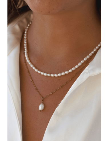 Lady D : collier choker en perles naturelles Comment ça marche