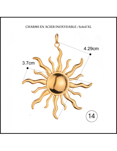 Breloque soleil : Charms XL livraison et retour toujours gratuits