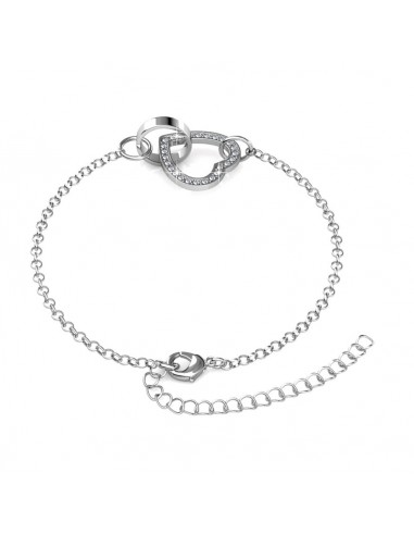 Bracelet Locked Coeur (rhodium) JUSQU'A -70%! 