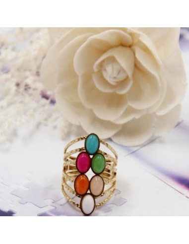 Bague avec perles Multicolore (réf B20) hantent personnes